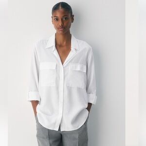 Babaton utility Shirt in white